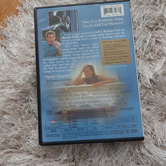 WHAT Lies Beneath DVD Michelle Pfeiffer Harrison Ford - Picture 2 of 3